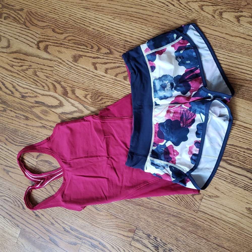 Lululemon Women's BUNDLE Run Speed Short 2.5" PLUS Cool Racerback Shine Tank Top